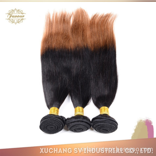 Shiny appearance and feel 6A unprocessed virgin peruvian silky straight ombre peruvian human hair extension